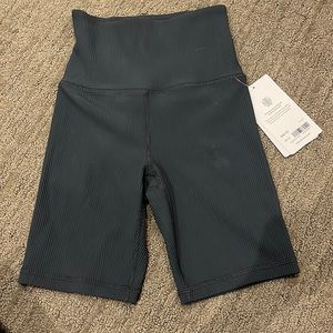 Grey ish blue biker shorts never work have tag still on